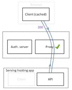 API based architecture with proxy